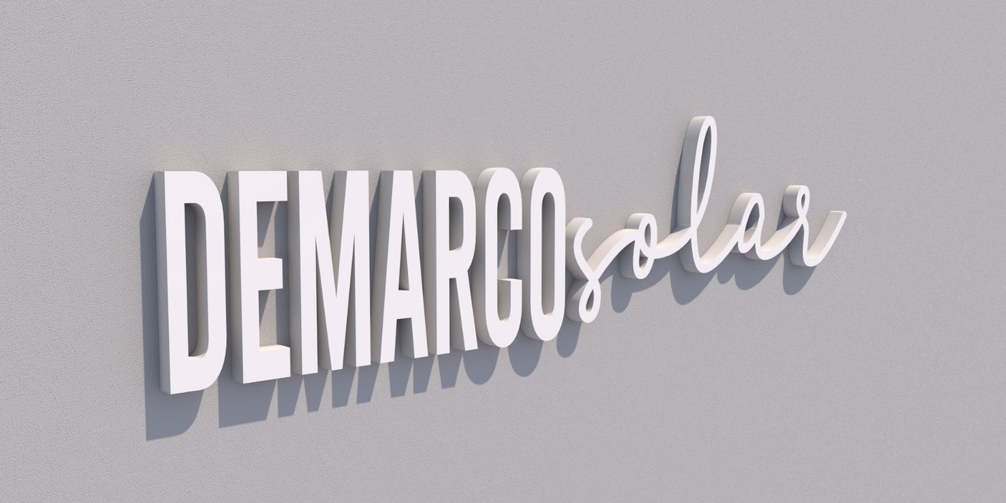 Custom Halo-lit Business Sign | 3-Year Warranty