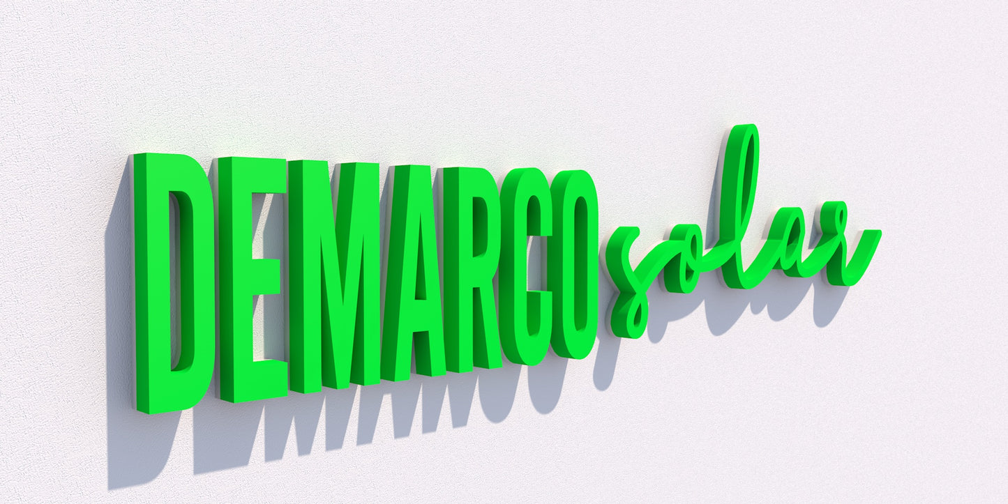 Custom Halo-lit Business Sign | 3-Year Warranty