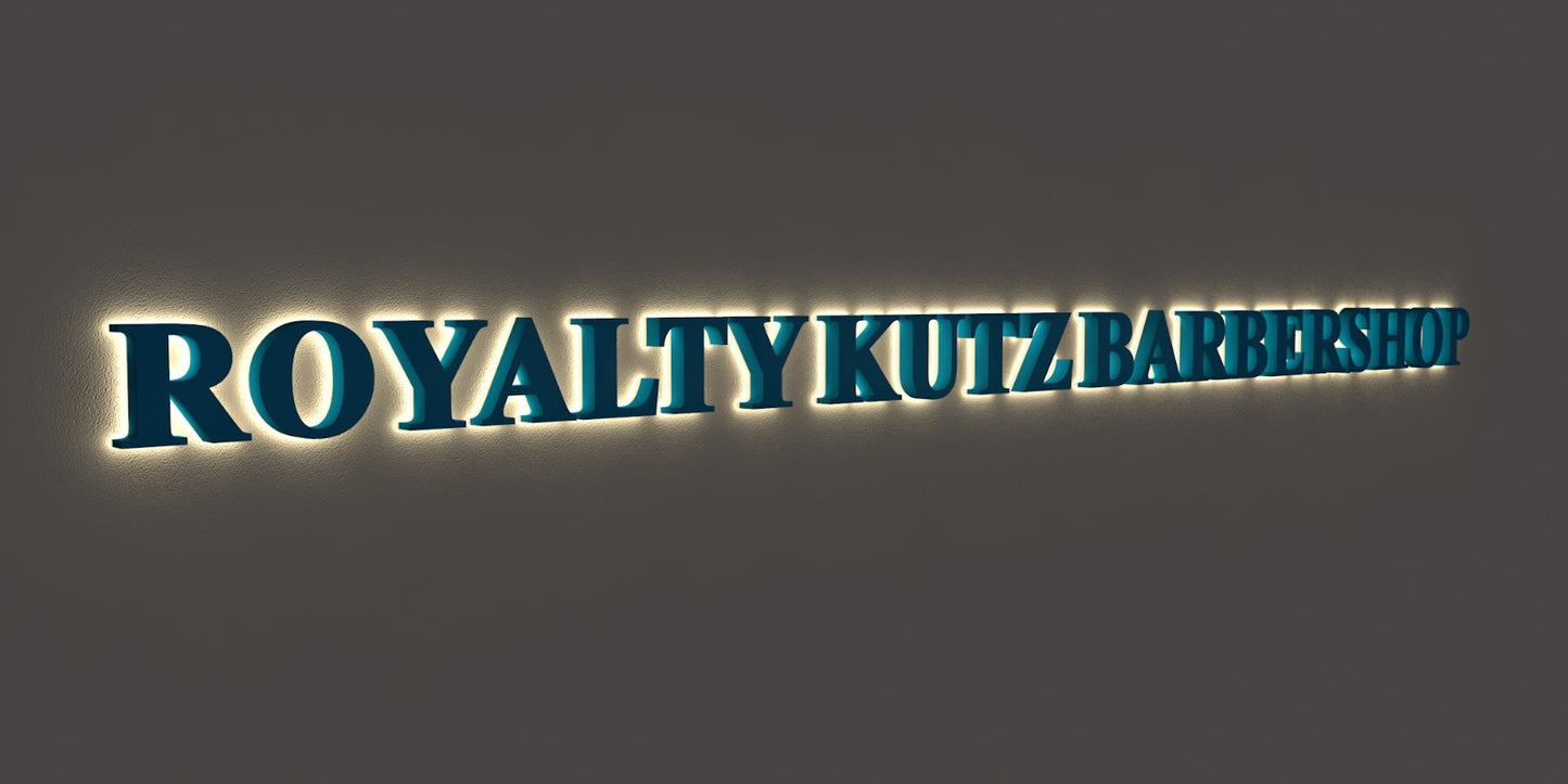Custom Business Sign for Royalty Kutz | 3-Year Warranty