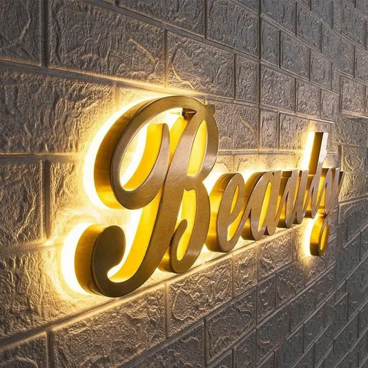 Professional back-lit channel letters for business storefronts and corporate offices.