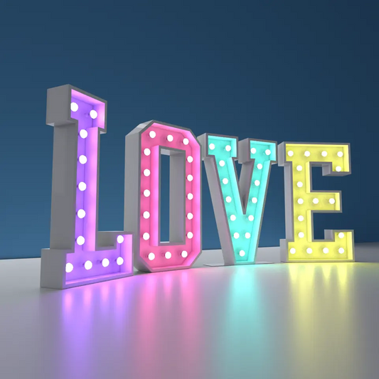 Eye-catching marquee letters for holiday and themed events