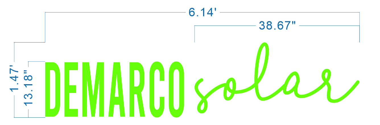 Custom Halo-lit Business Sign | 3-Year Warranty