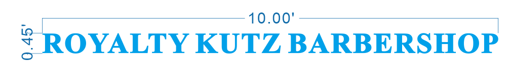 Custom Business Sign for Royalty Kutz | 3-Year Warranty