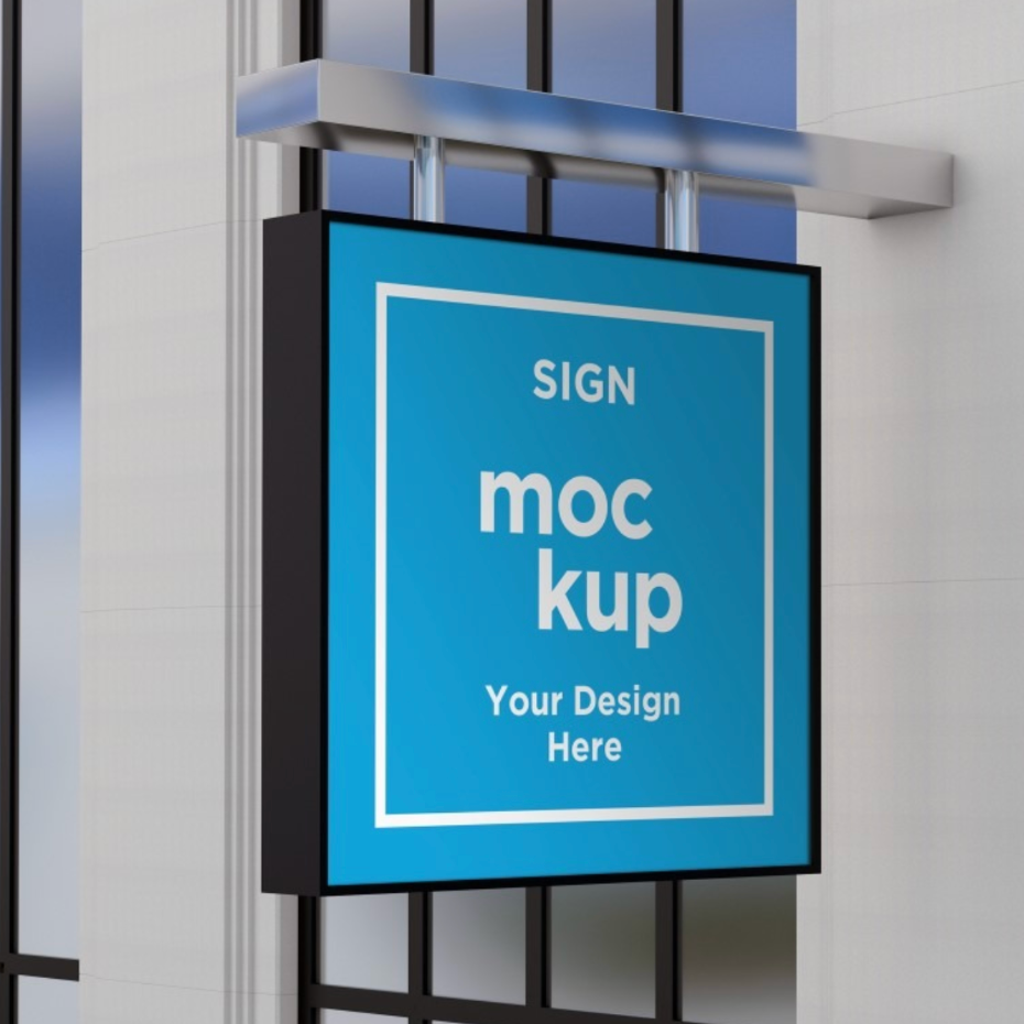 Flat-cut Hanging Blade Sign
