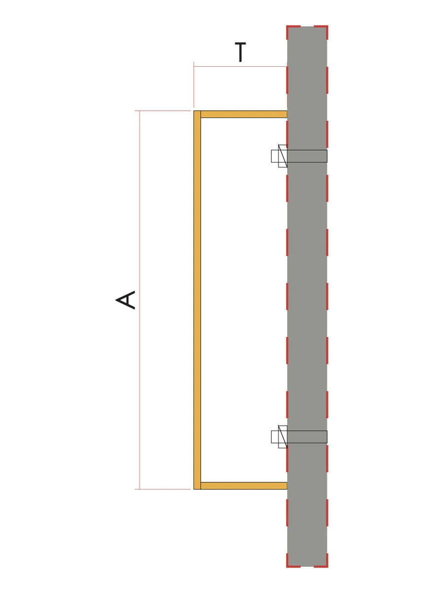 Open-back 3D letter cross section
