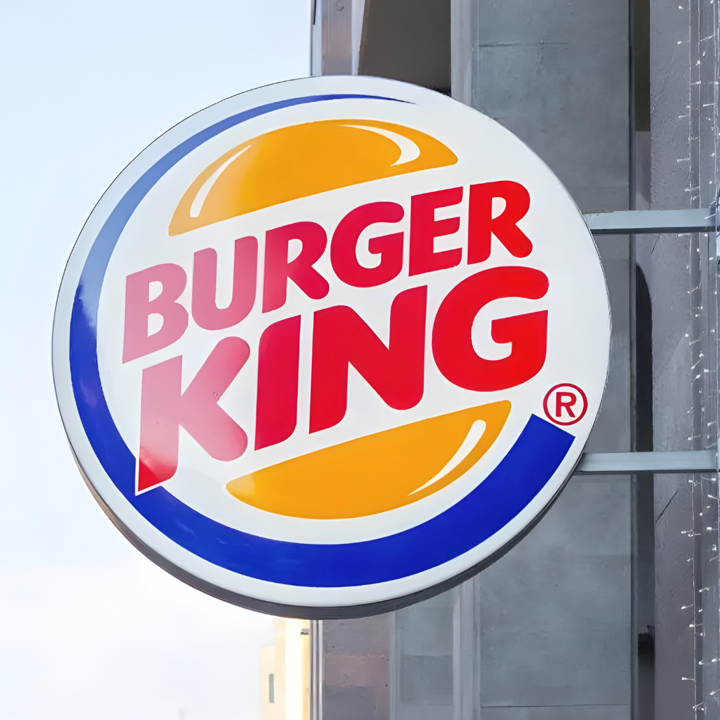 Bold non-illuminated blade sign for high-traffic retail areas