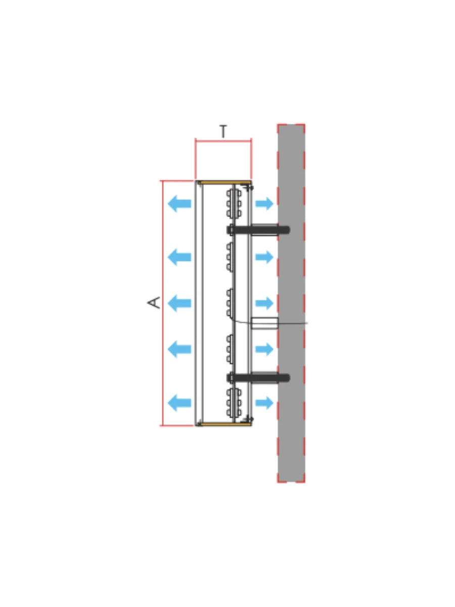 Center-Spine Trimless Dual-lit Channel Letter cross section