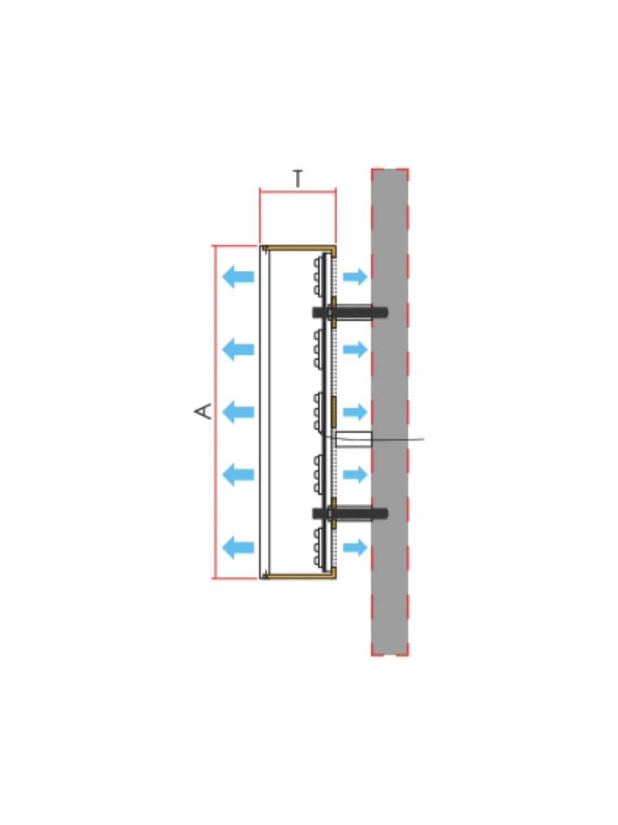 Rear-Carrier Trimless Dual-lit Channel Letter cross section