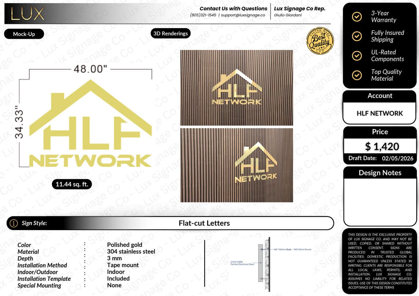 Custom Business Sign for Jan Brackett