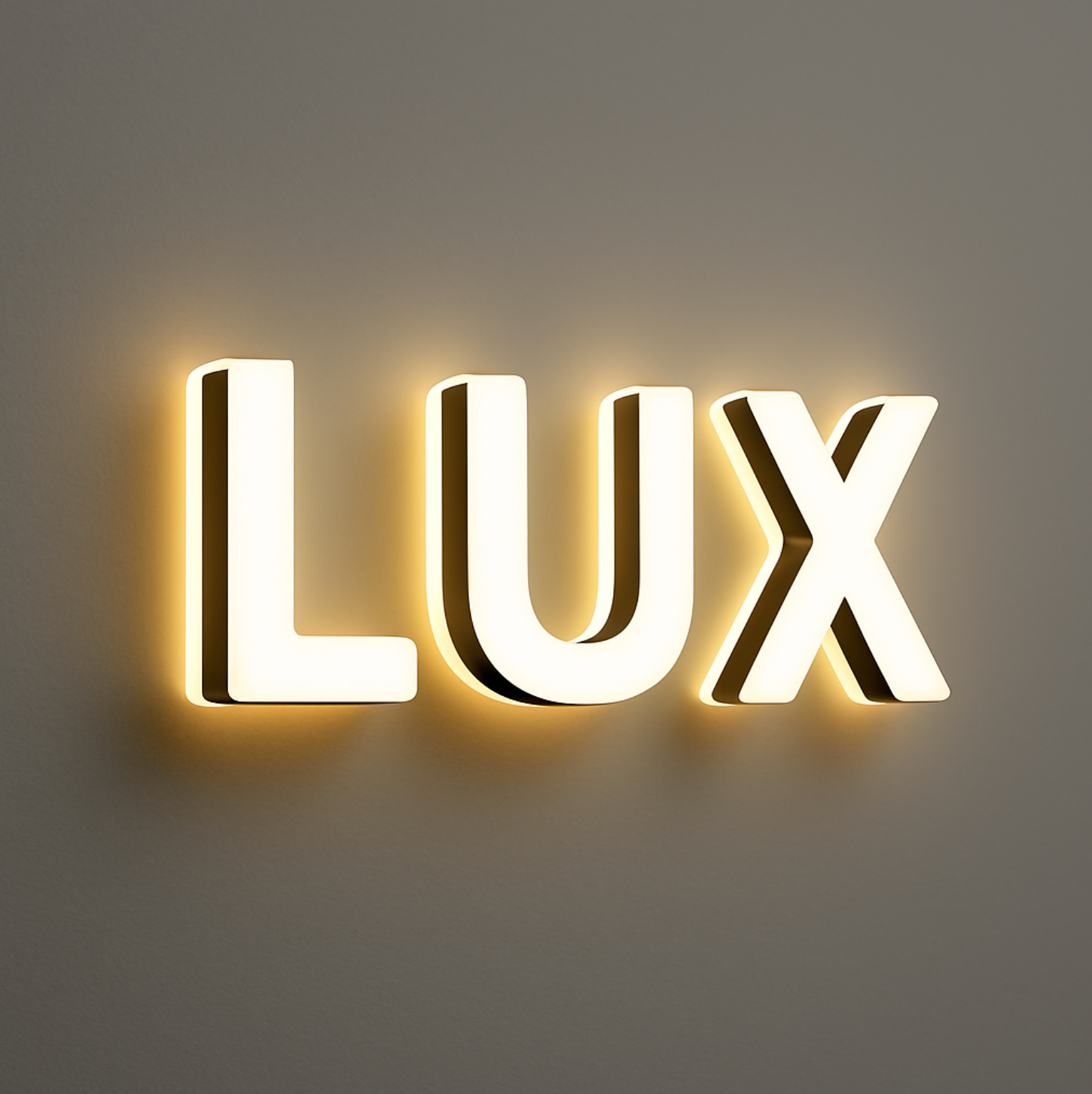 Trimless Dual-lit Signs