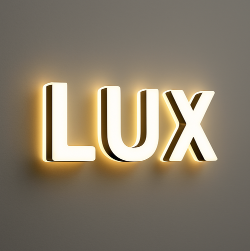 Trimless Dual-lit Signs
