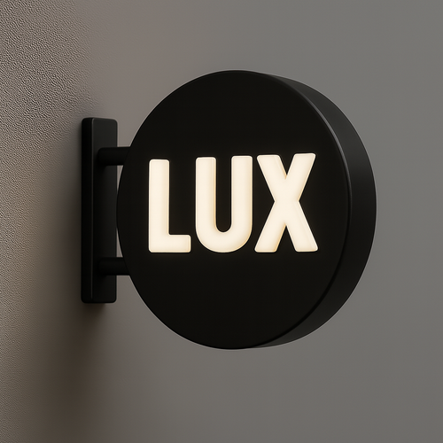 Push-through Blade Sign