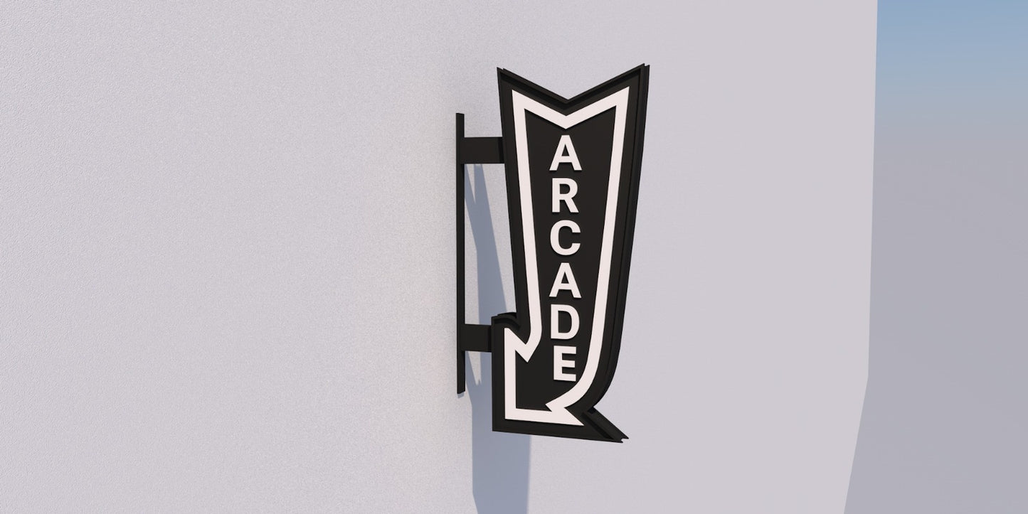 Custom Business Sign for Aisha : ARCADE (Illuminated)
