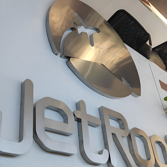 Clean dimensional non-illuminated sign for business signage