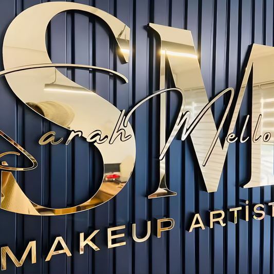 Outdoor-ready 3D non-illuminated sign for commercial branding