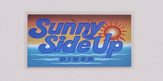 Custom Business Sign for Sunny Side Up Diner