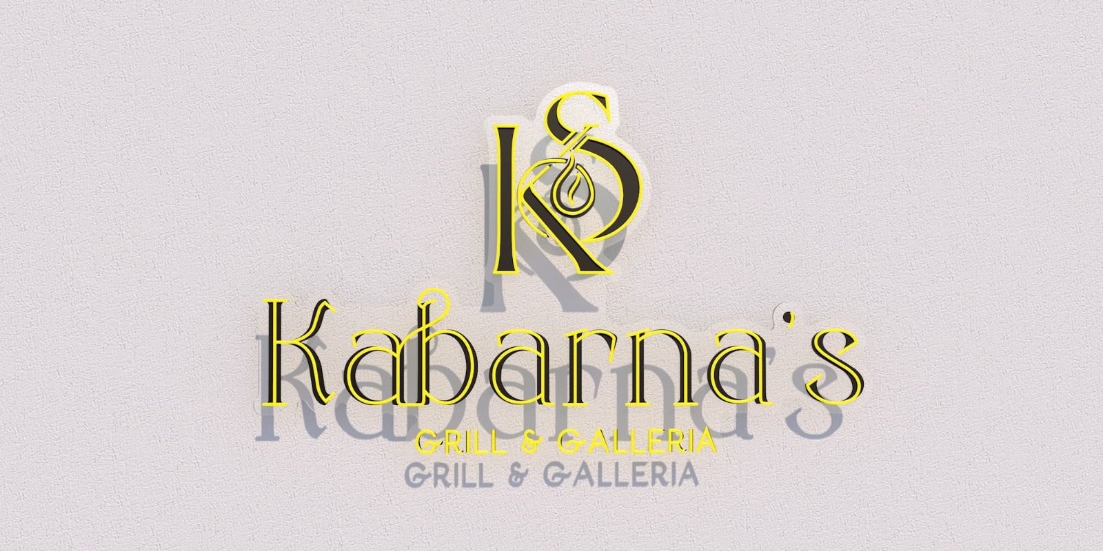 Custom Business Sign for Kabarna's Grill & Galleria