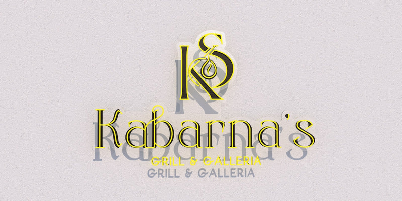 Custom Business Sign for Kabarna's Grill & Galleria
