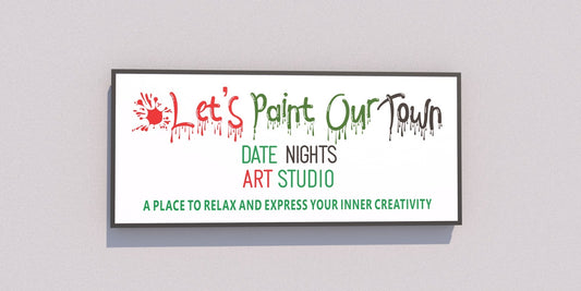 Custom Business Sign for "Let's Paint Our Town"