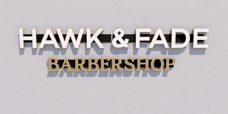 Custom Business Sign for Hawk and Fade