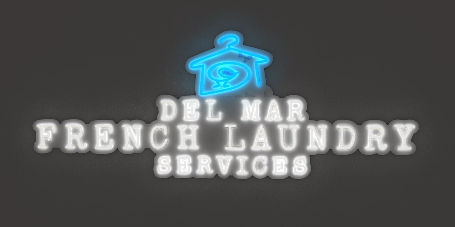 Custom Business Sign for Del Mar French Laundry Services