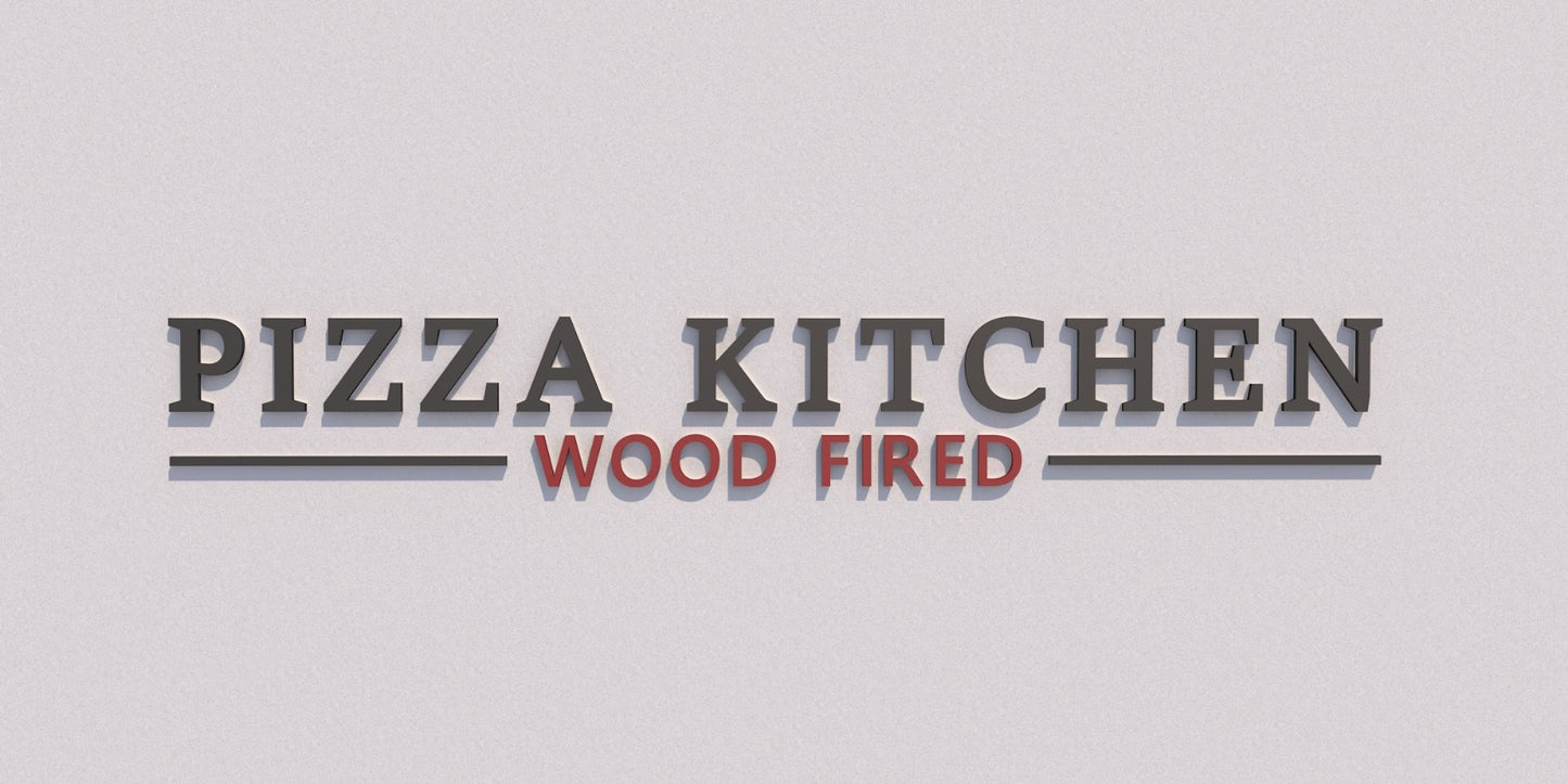 Custom Business Sign for Pizza Kitchen