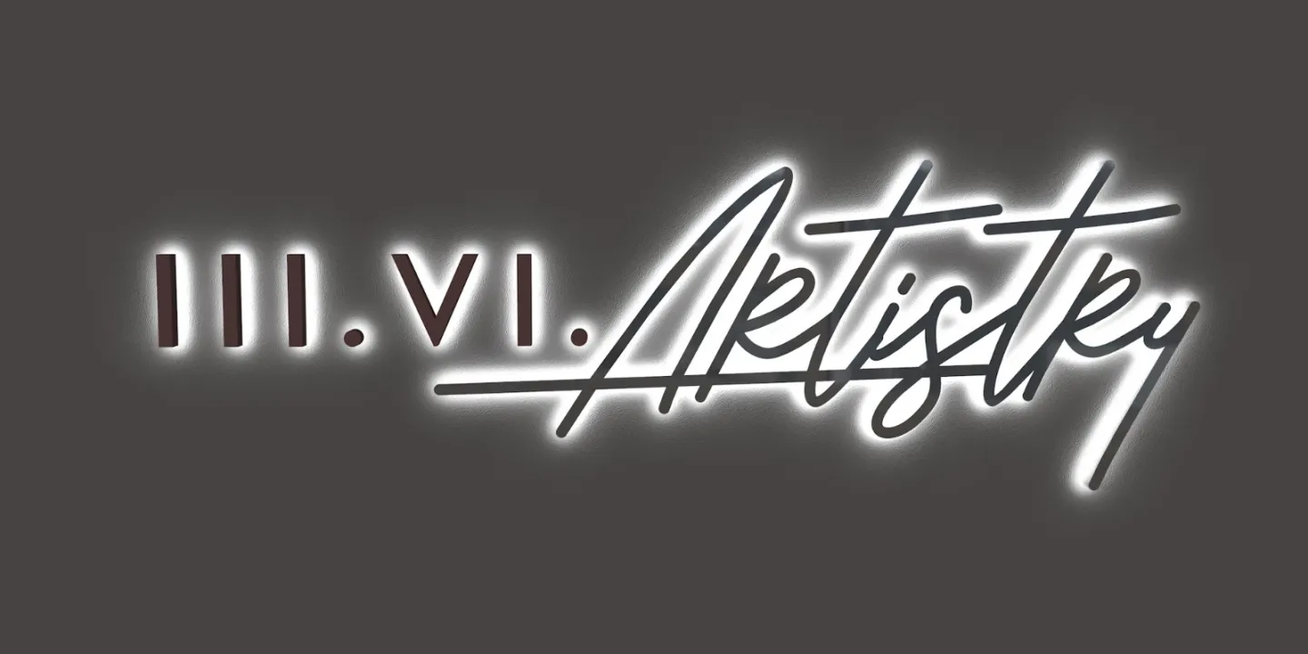Custom Business Sign for III. VI. Artistry