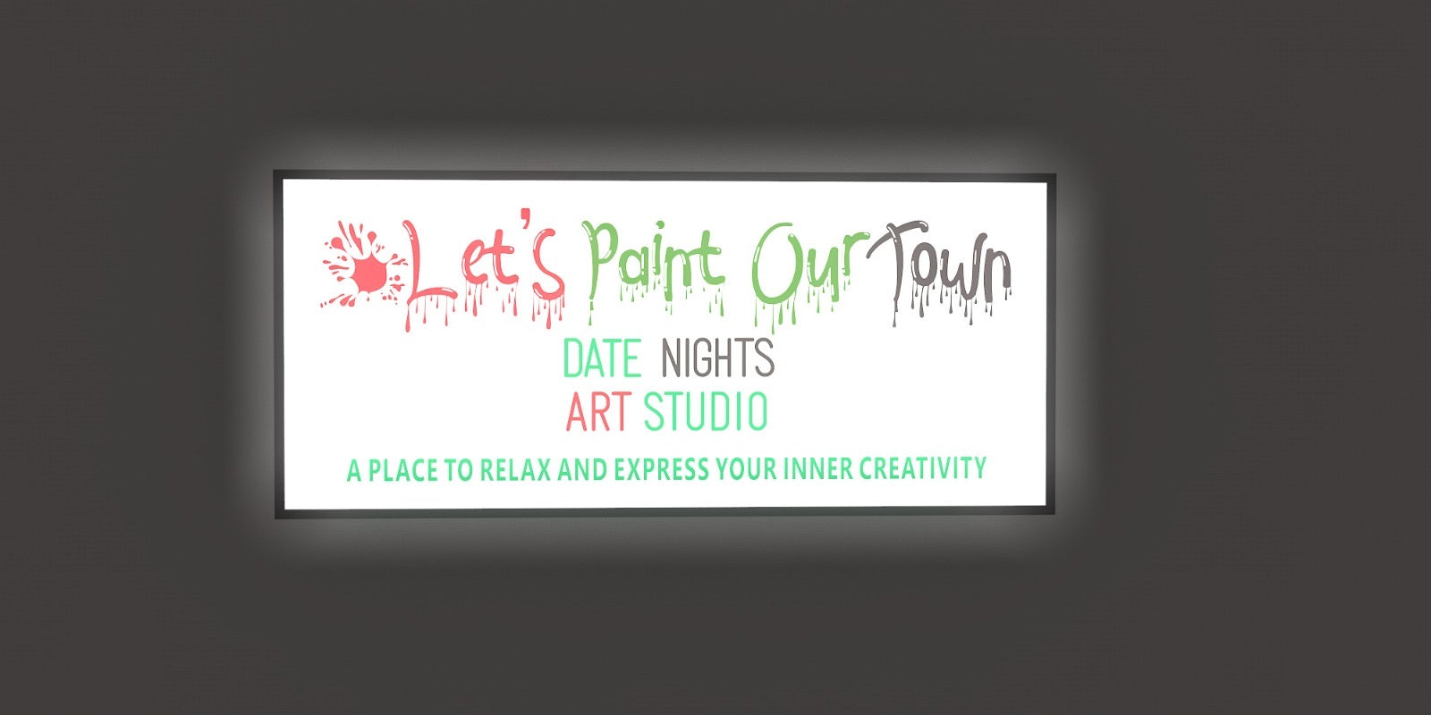 Custom Business Sign for "Let's Paint Our Town"