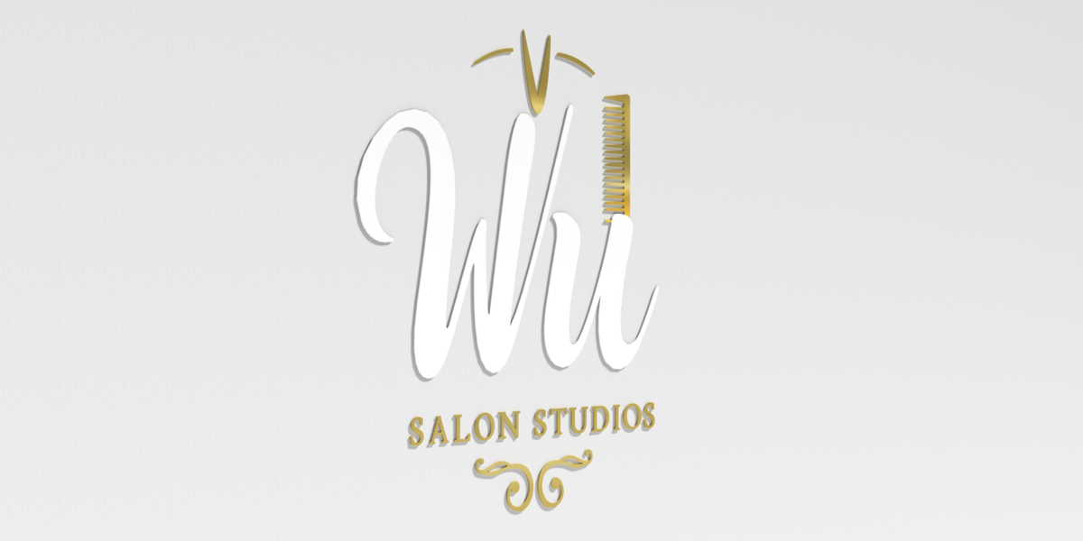 Custom Business Sign for Wu Salon Studios