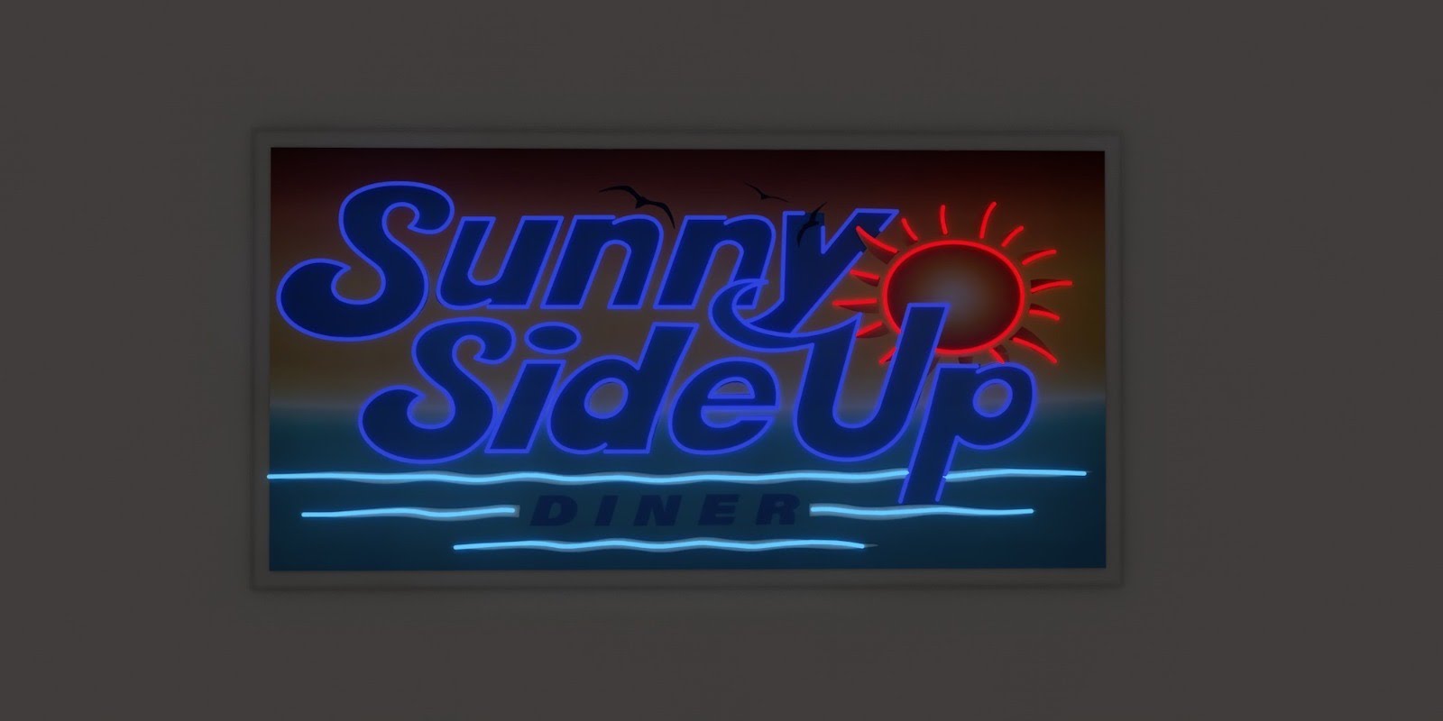 Custom Business Sign for Sunny Side Up Diner