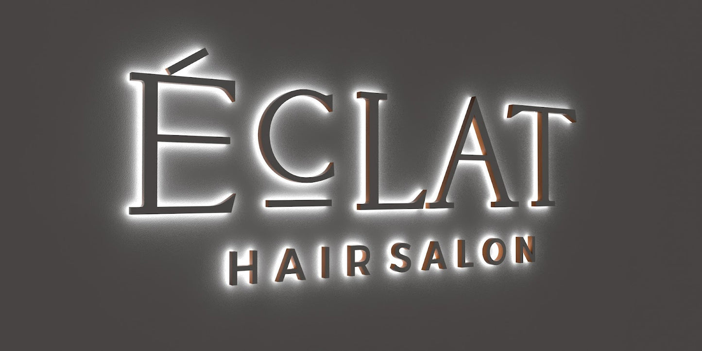 Custom Business Sign for Mariana Henary (Eclat Hair Salon)