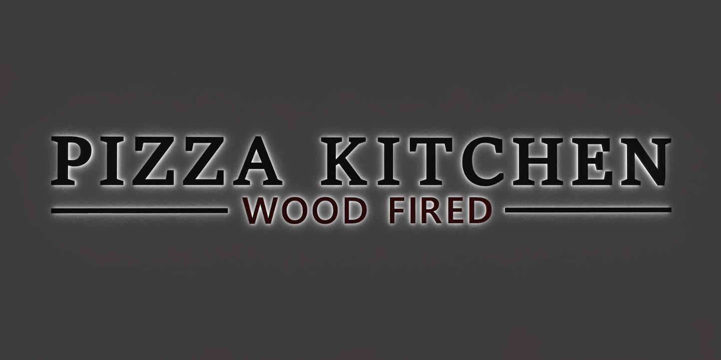 Custom Business Sign for Pizza Kitchen
