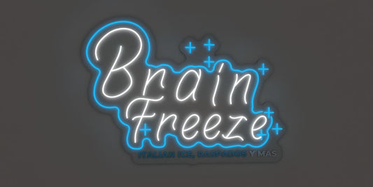 Custom Business Sign for "Brain Freeze" | 1-Year Warranty Included