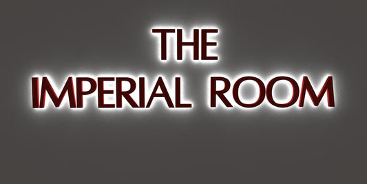 Custom Business Sign for "The Imperial Room" | 1-Year Warranty