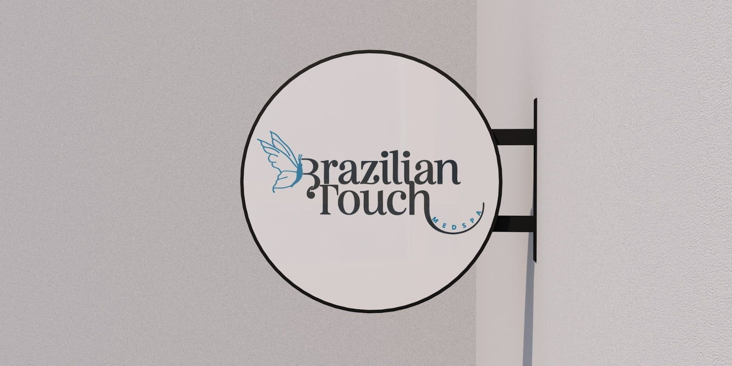 Custom Business Signs for Tanya (Brazilian Touch) Blade Sign + BackLit Channel Letters