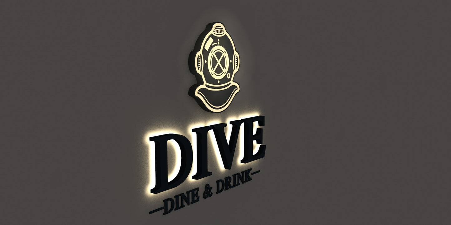 Custom Business Sign for Nicole (DIVE)