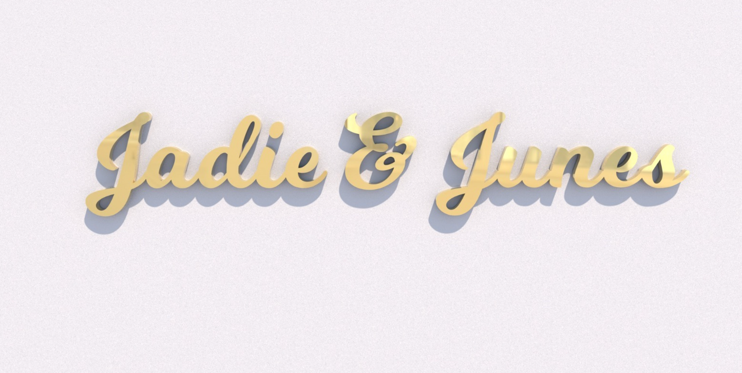 Custom Business Sign for Jadie & Junes