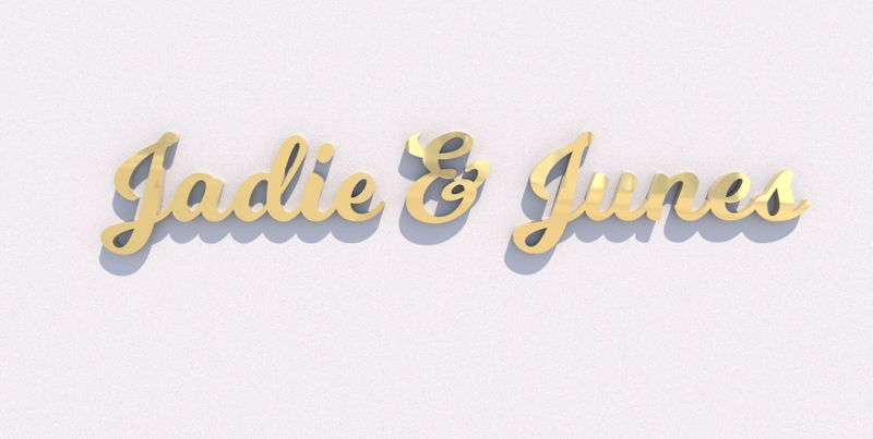 Custom Business Sign for Jadie & Junes