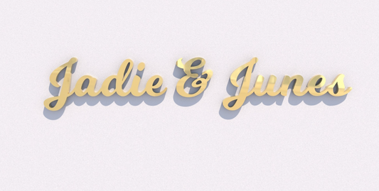 Custom Business Sign for Jadie & Junes