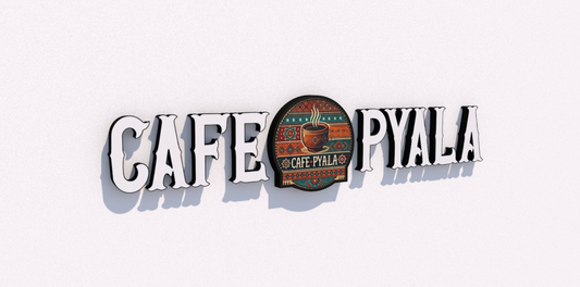 Custom Business Sign for Cafe Pyala 50% REMAINDER