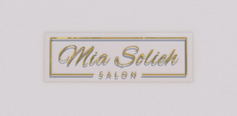 Custom Business Sign for Mia Solieh Salon