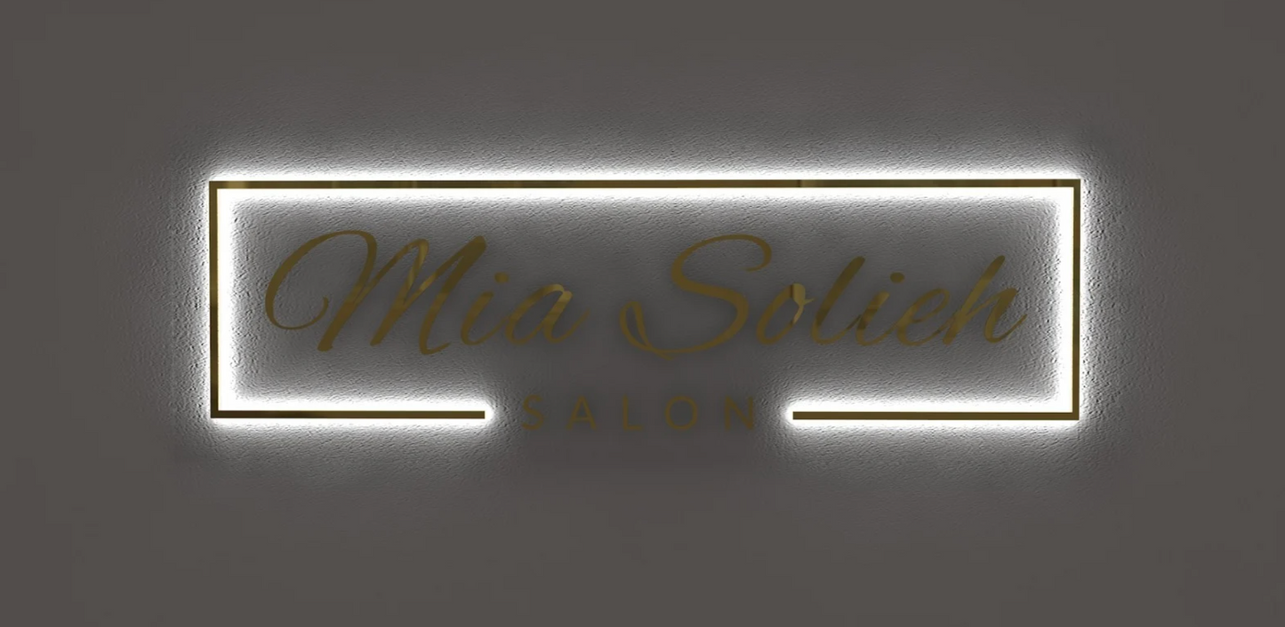 Custom Business Sign for Mia Solieh Salon