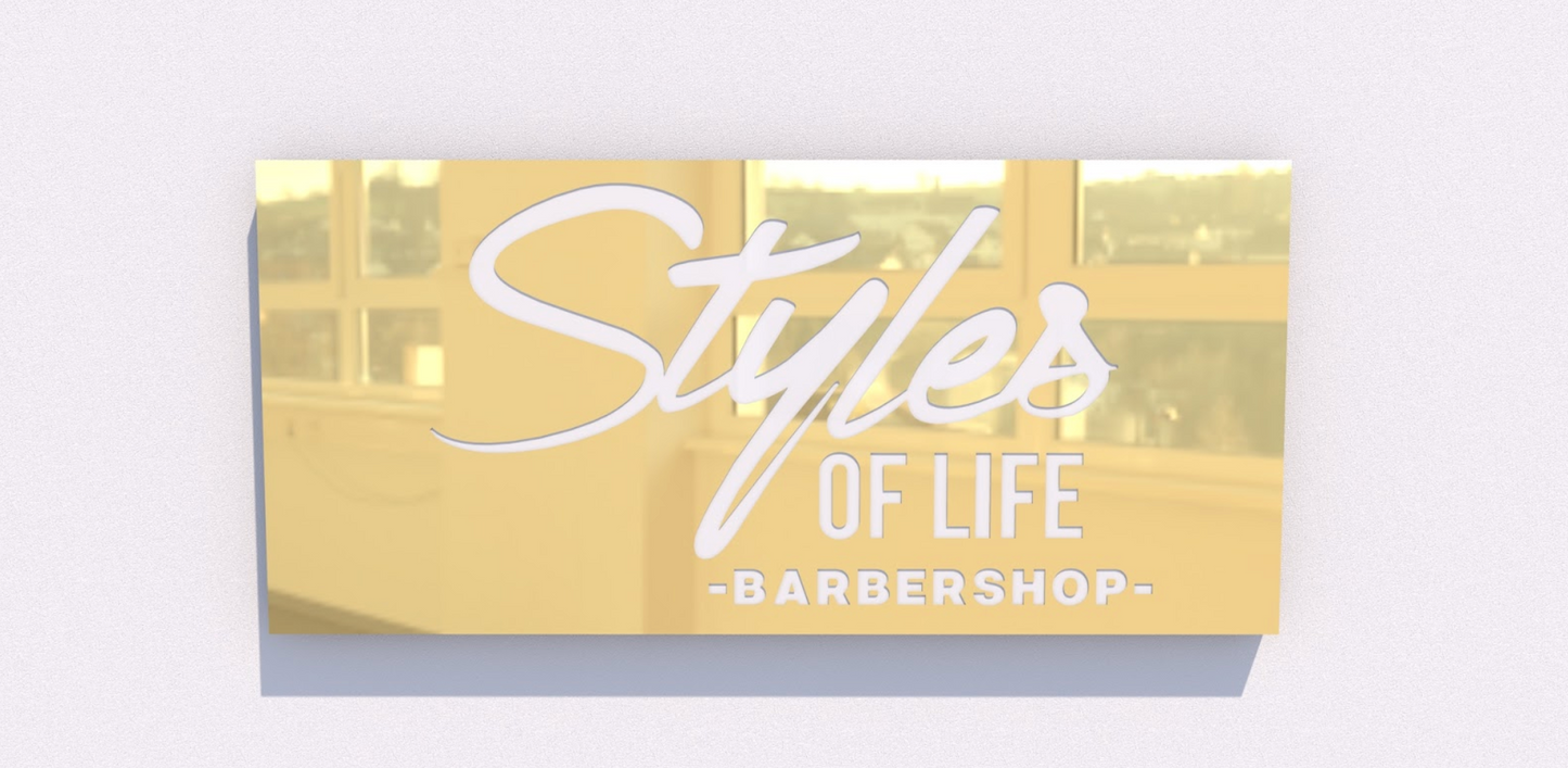 Custom Business Sign for Styles of Life