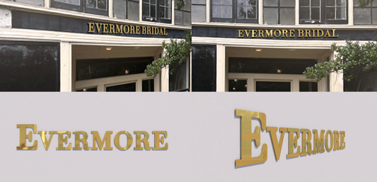 Custom Business Sign for Evermore Bridal
