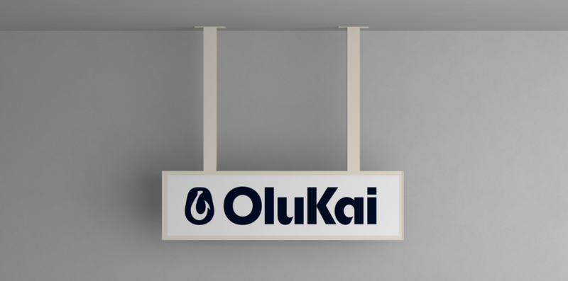 Custom Business Sign for OluKai