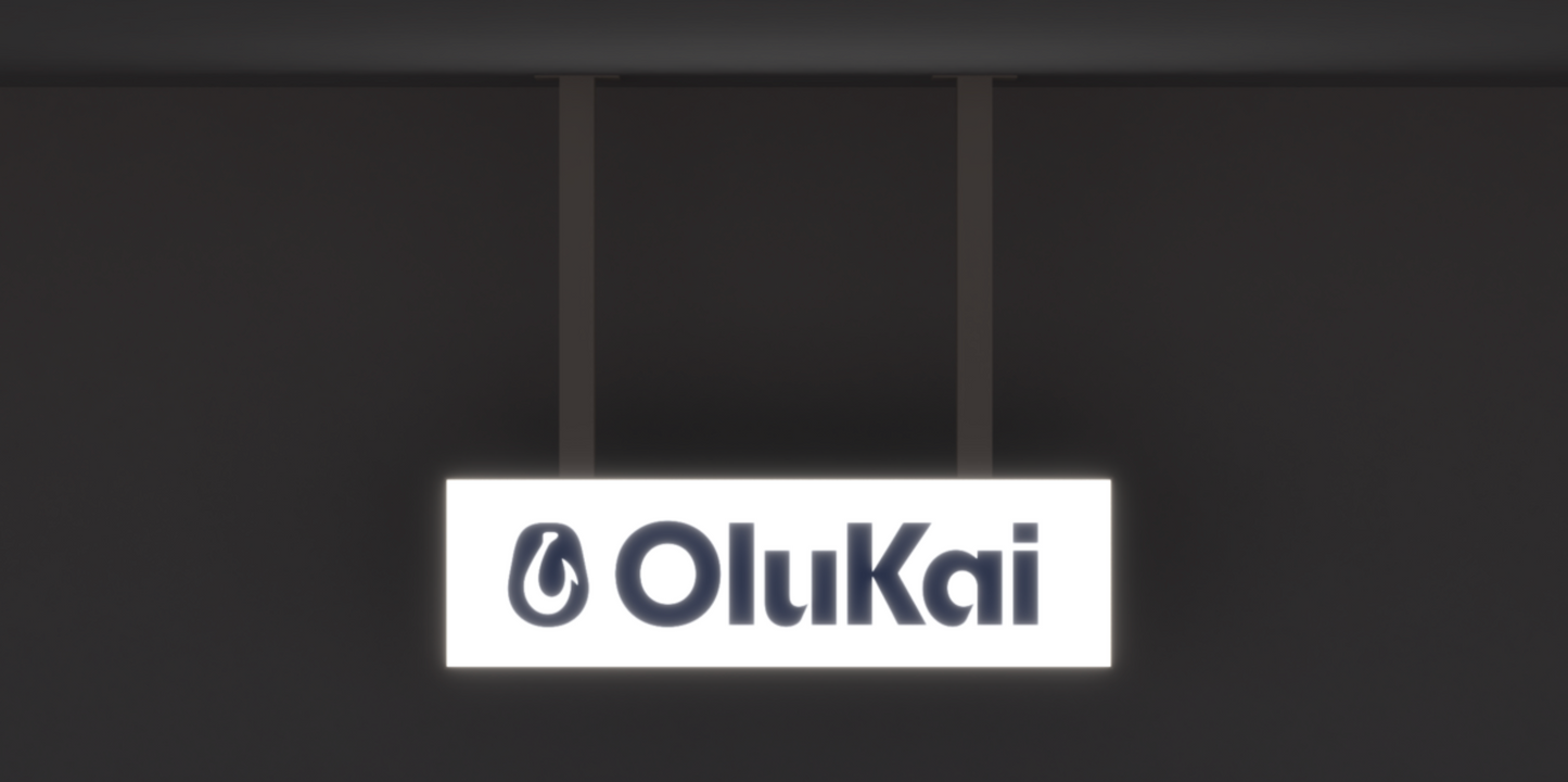 Custom Business Sign for OluKai