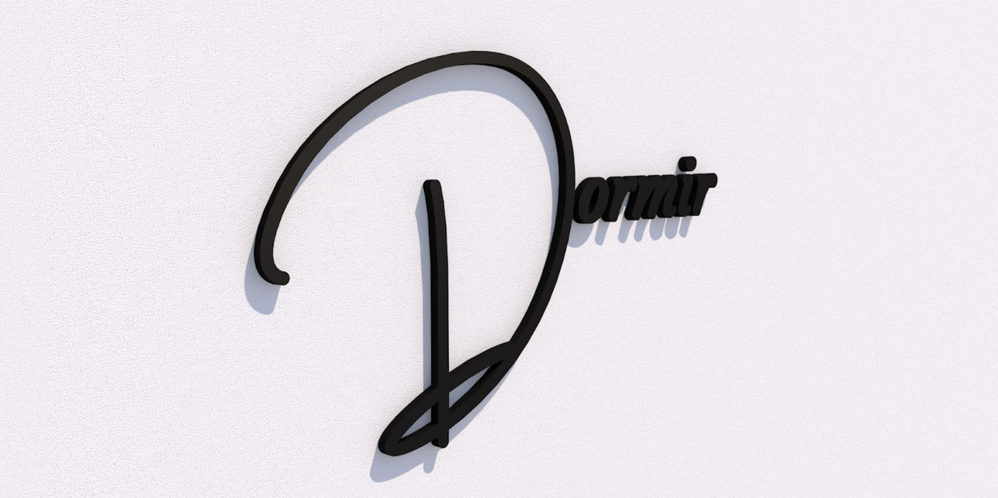 Custom Business Sign for Dormir