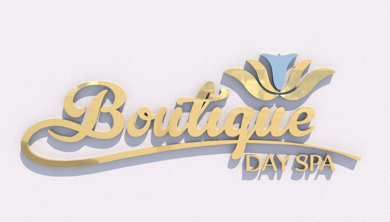 Custom Business Sign for Boutique Day Spa