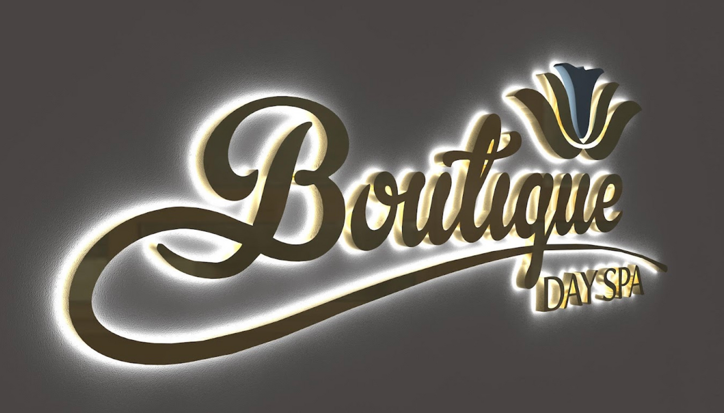 Custom Business Sign for Boutique Day Spa