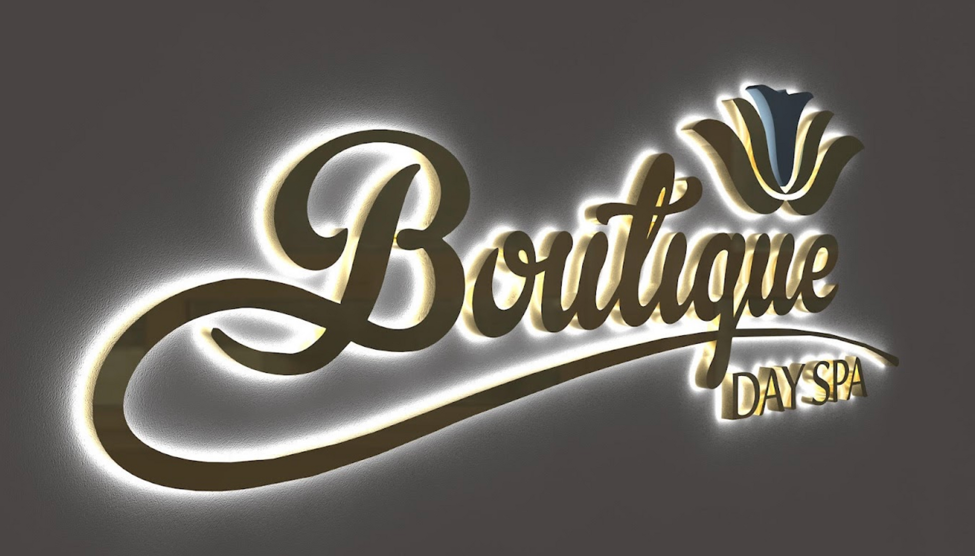 Custom Business Sign for Boutique Day Spa